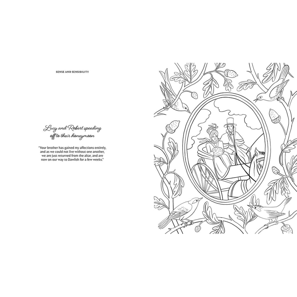 The World of Jane Austen Coloring Book Chronicle Books - Laurence King Books - Coloring