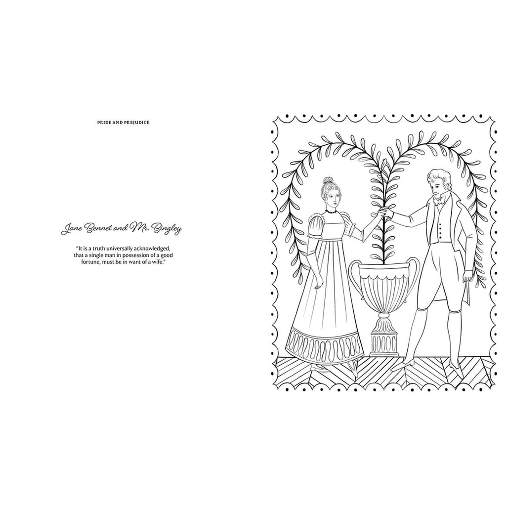 The World of Jane Austen Coloring Book Chronicle Books - Laurence King Books - Coloring