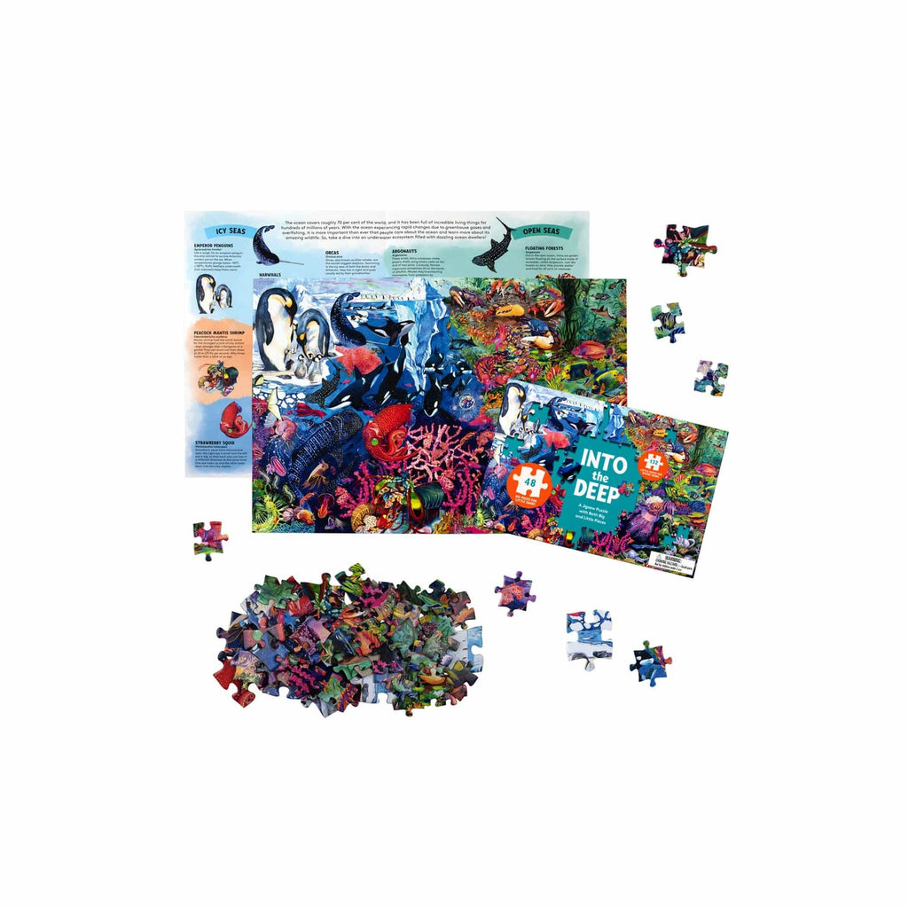 Into the Deep Sharing 180 Piece Jigsaw Puzzle Chronicle Books - Laurence King Toys & Games - Puzzles & Games - Jigsaw Puzzles