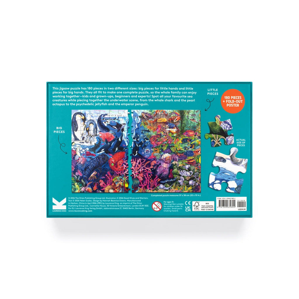 Into the Deep Sharing 180 Piece Jigsaw Puzzle Chronicle Books - Laurence King Toys & Games - Puzzles & Games - Jigsaw Puzzles