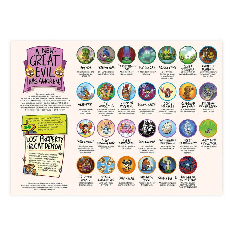 Jamie Smart's Hero Slam Inside the Temple of the Cat Demon 200 Piece Jigsaw Puzzle Chronicle Books - Laurence King Toys & Games - Puzzles & Games - Jigsaw Puzzles
