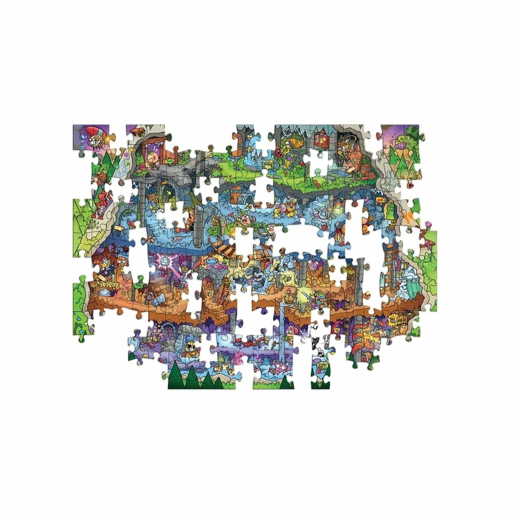 Jamie Smart's Hero Slam Inside the Temple of the Cat Demon 200 Piece Jigsaw Puzzle Chronicle Books - Laurence King Toys & Games - Puzzles & Games - Jigsaw Puzzles
