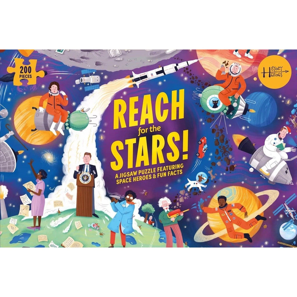 Reach for the Stars! History Heroes Space 200 Piece Jigsaw Puzzle Chronicle Books - Laurence King Toys & Games - Puzzles & Games - Jigsaw Puzzles