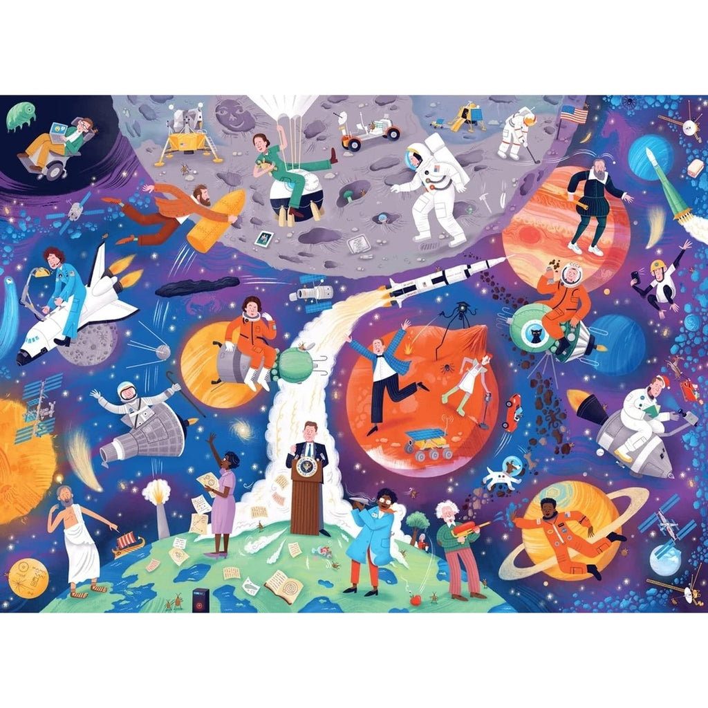 Reach for the Stars! History Heroes Space 200 Piece Jigsaw Puzzle Chronicle Books - Laurence King Toys & Games - Puzzles & Games - Jigsaw Puzzles
