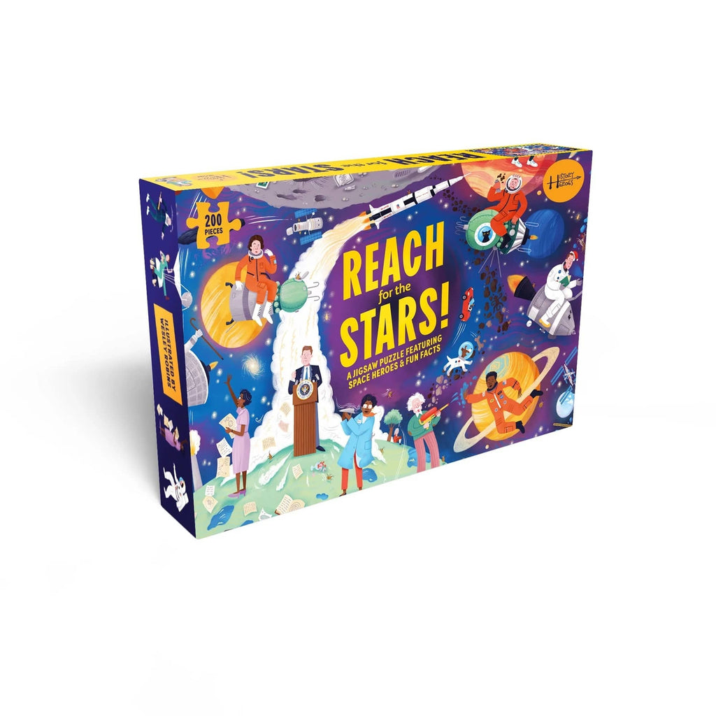 Reach for the Stars! History Heroes Space 200 Piece Jigsaw Puzzle Chronicle Books - Laurence King Toys & Games - Puzzles & Games - Jigsaw Puzzles