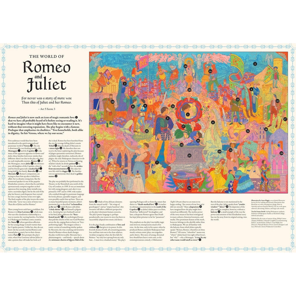 The World of Romeo and Juliet 1000 Piece Jigsaw Puzzle Chronicle Books - Laurence King Toys & Games - Puzzles & Games - Jigsaw Puzzles