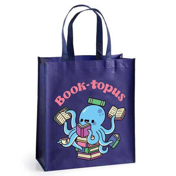 Book-topus Reusuable Shopping Bag Chronicle Books - Mudpuppy Apparel & Accessories - Bags - Reusable Shoppers & Tote Bags