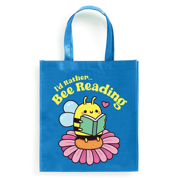I'd Rather Bee Reading Reusable Shopping Bag Chronicle Books - Mudpuppy Apparel & Accessories - Bags - Reusable Shoppers & Tote Bags