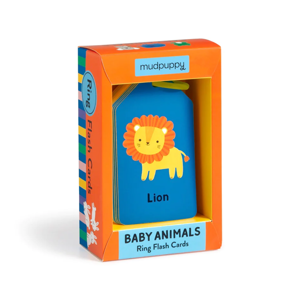 Baby Animals Ring Flash Cards Chronicle Books - Mudpuppy Baby & Toddler - Baby Toys & Activity Equipment