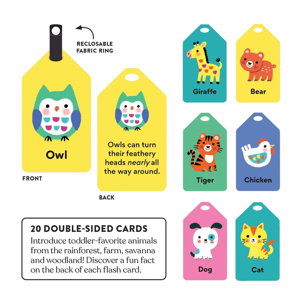My First Animals Ring Flash Cards Chronicle Books - Mudpuppy Baby & Toddler - Baby Toys & Activity Equipment