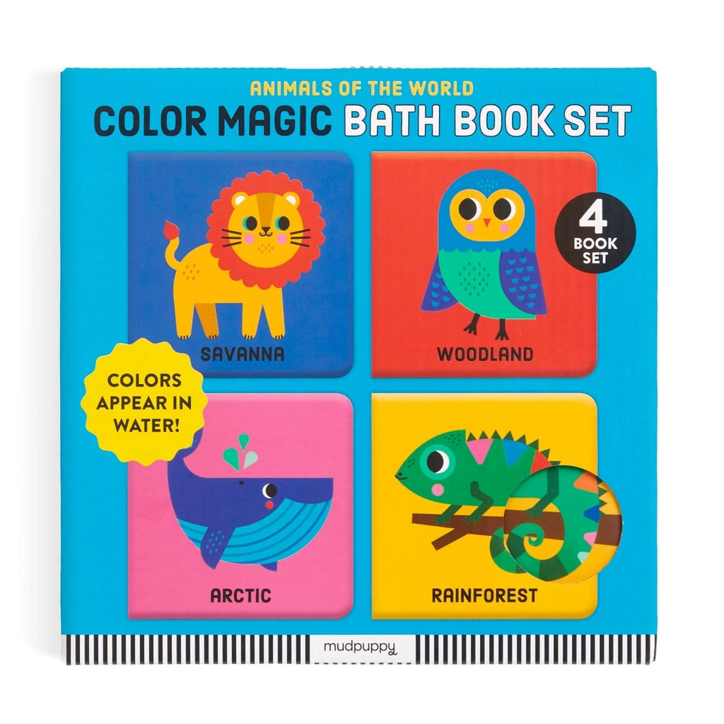 Animals of the World Color Magic Bath Book Set Chronicle Books - Mudpuppy Books - Baby & Kids