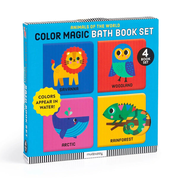 Animals of the World Color Magic Bath Book Set Chronicle Books - Mudpuppy Books - Baby & Kids