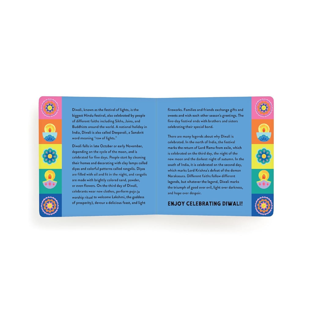 Let's Celebrate Diwali Board Book Chronicle Books - Mudpuppy Books - Baby & Kids - Board Books