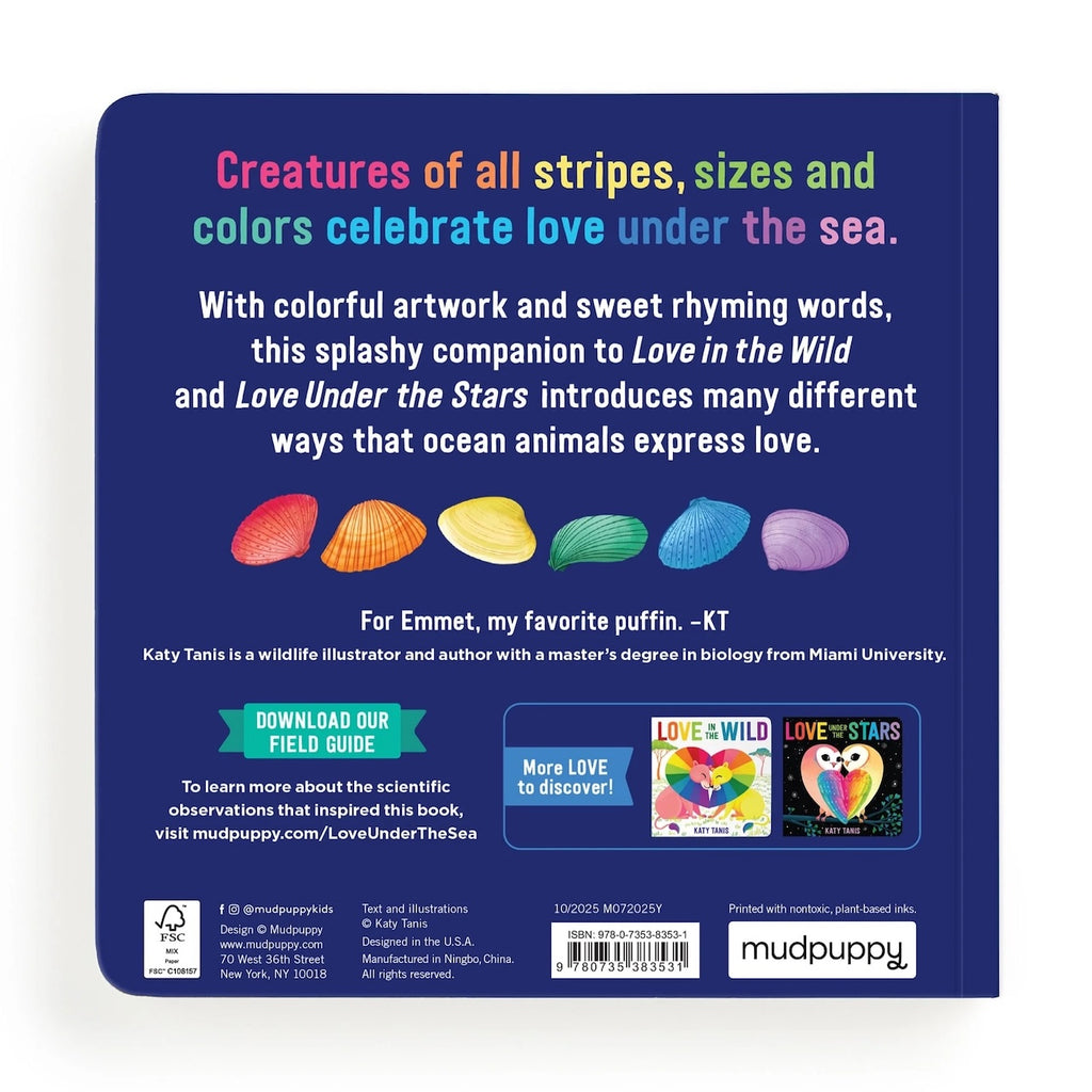 Love Under the Sea Board Book Chronicle Books - Mudpuppy Books - Baby & Kids - Board Books