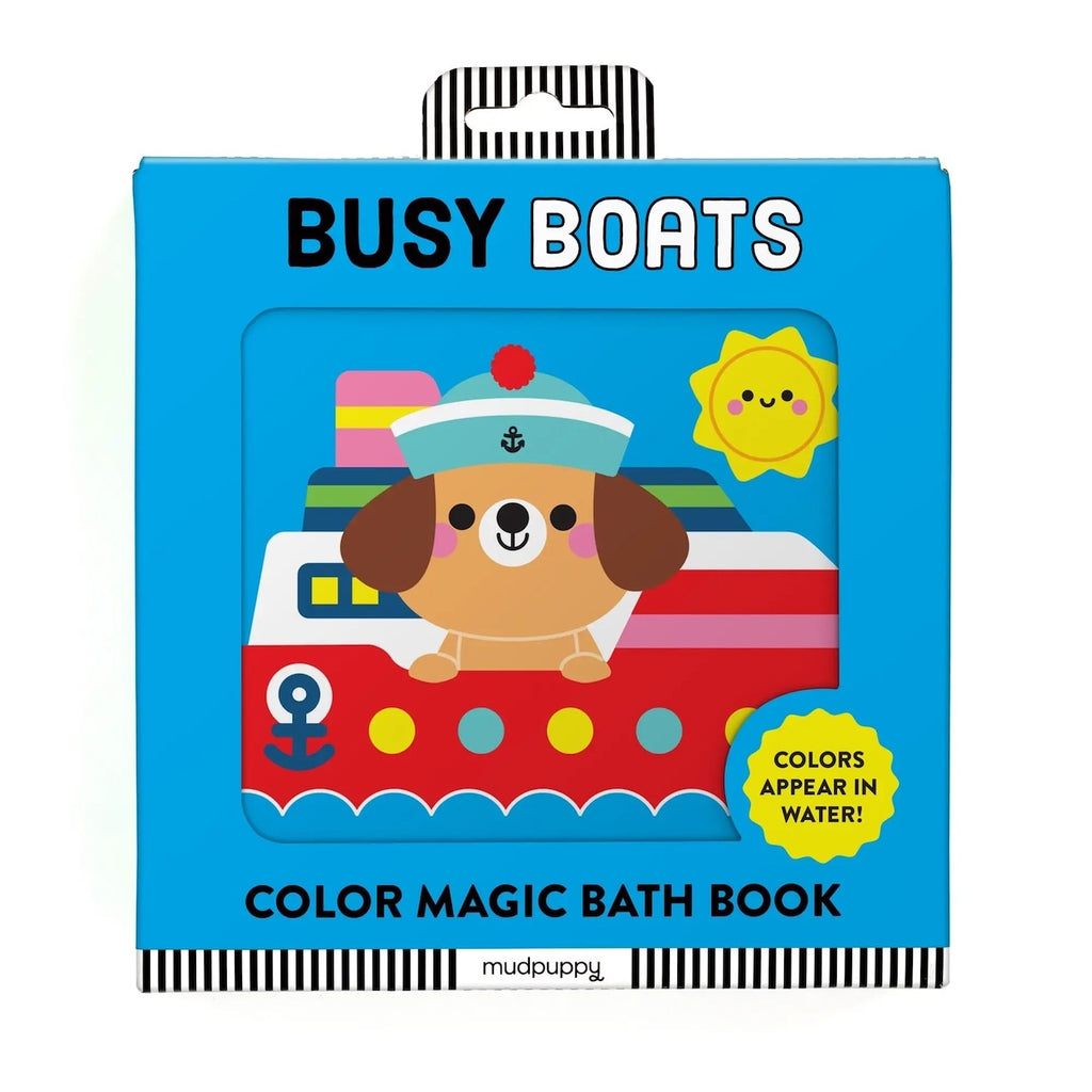 Busy Boats Color Magic Bath Book Chronicle Books - Mudpuppy Books - Baby & Kids