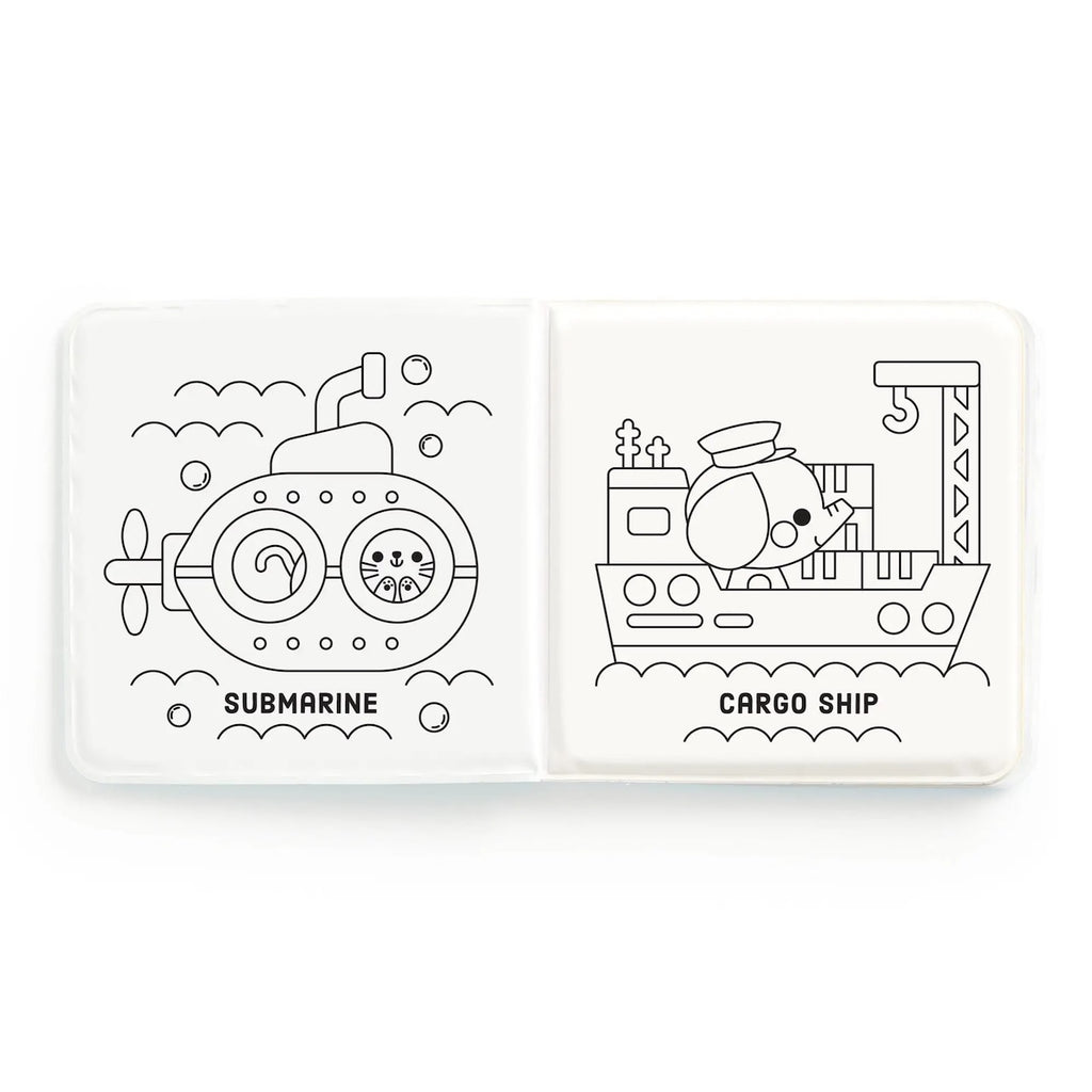 Busy Boats Color Magic Bath Book Chronicle Books - Mudpuppy Books - Baby & Kids