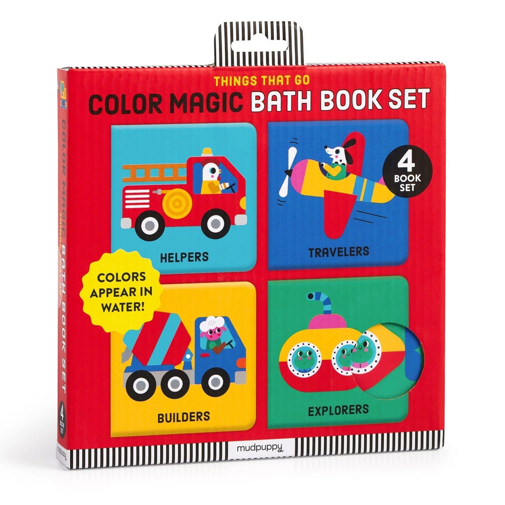 Things That Go Color Magic Bath Book Set Chronicle Books - Mudpuppy Books - Baby & Kids