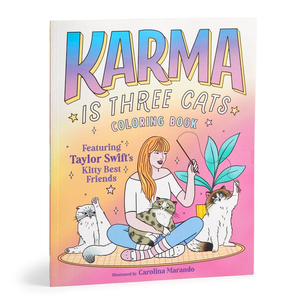 Karma is Three Cats Coloring Book Chronicle Books - Mudpuppy Books - Coloring