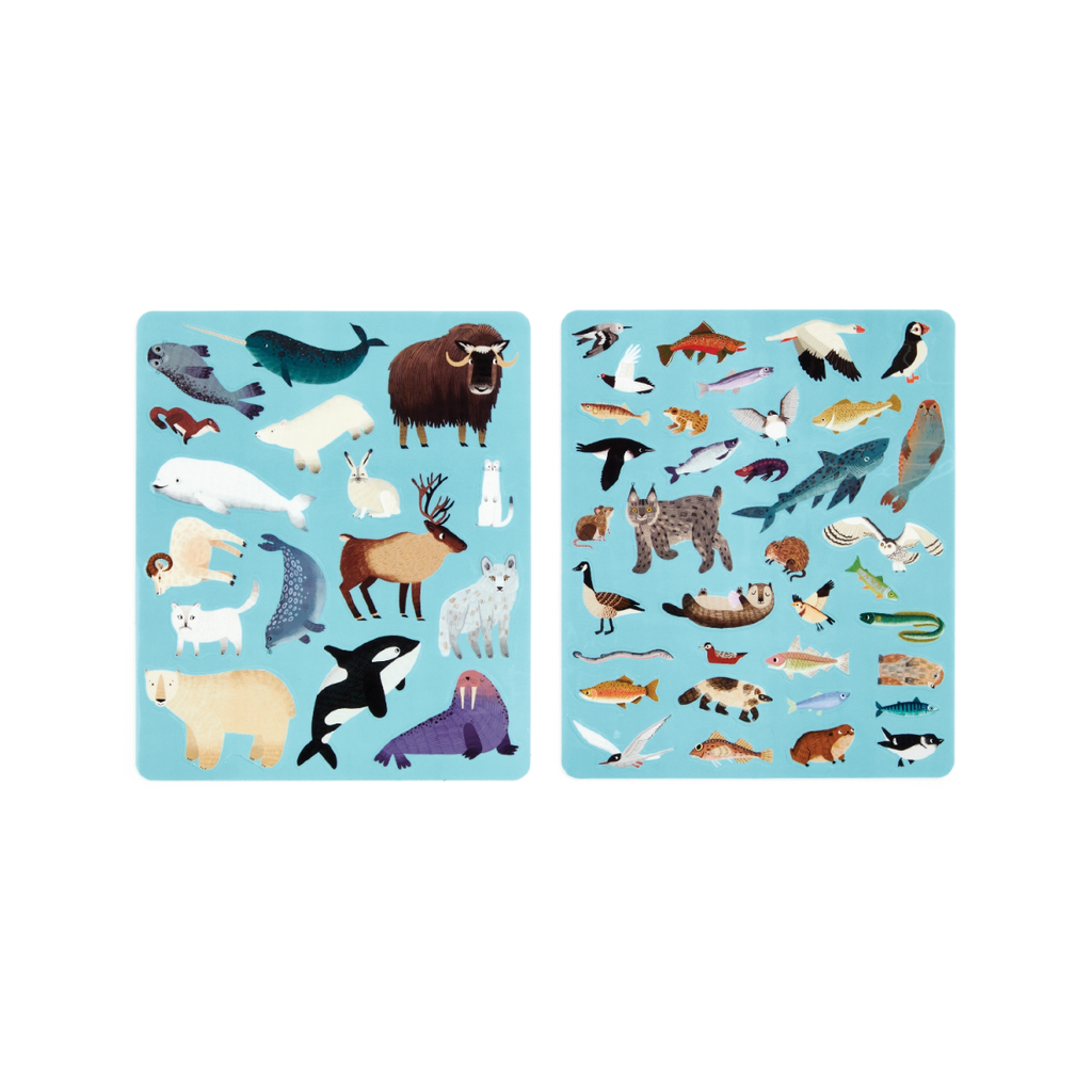 Arctic Life Sticker Play Reusable Activity Set Chronicle Books - Mudpuppy Toys & Games - Art & Drawing Toys
