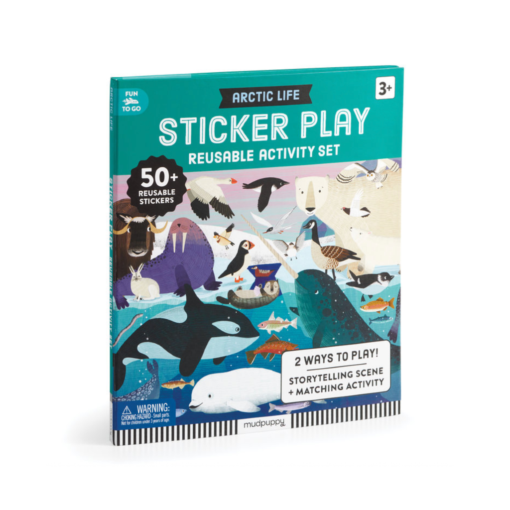 Arctic Life Sticker Play Reusable Activity Set Chronicle Books - Mudpuppy Toys & Games - Art & Drawing Toys