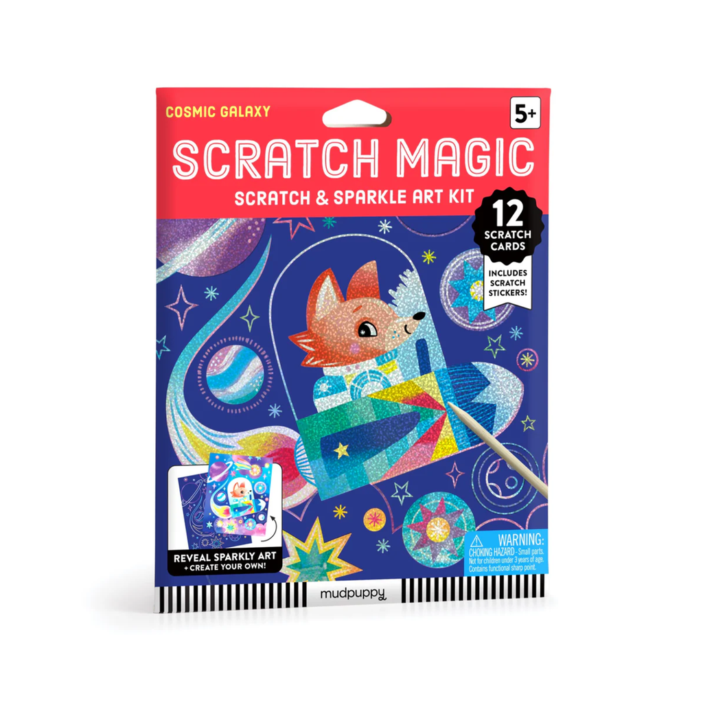 Cosmic Galaxy Scratch Magic Scratch And Sparkle Art Kit Chronicle Books - Mudpuppy Toys & Games - Art & Drawing Toys