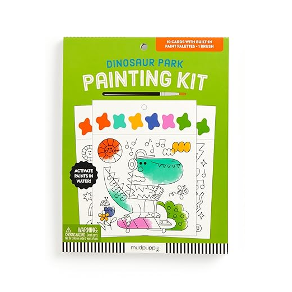 Dinosaur Park Painting Kit Chronicle Books - Mudpuppy Toys & Games - Art & Drawing Toys