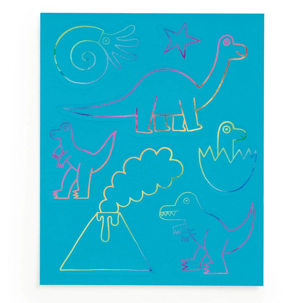 Dinosaurs Scratch Magic - Scratch & Sparkle Art Kit Chronicle Books - Mudpuppy Toys & Games - Art & Drawing Toys