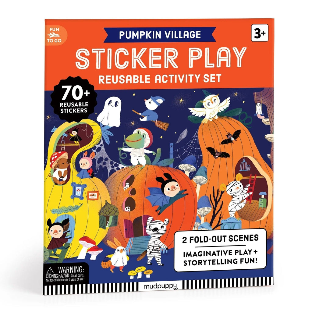 Pumpkin Village Sticker Play Reusable Activity Set Chronicle Books - Mudpuppy Toys & Games - Art & Drawing Toys