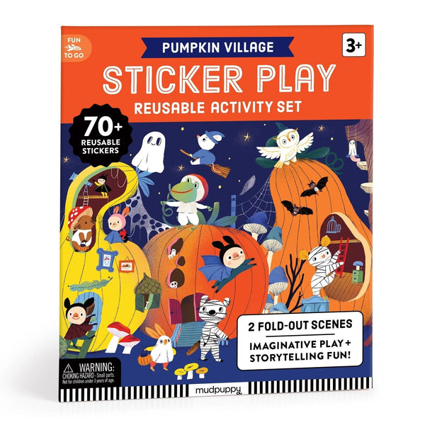 Pumpkin Village Sticker Play Reusable Activity Set Chronicle Books - Mudpuppy Toys & Games - Art & Drawing Toys