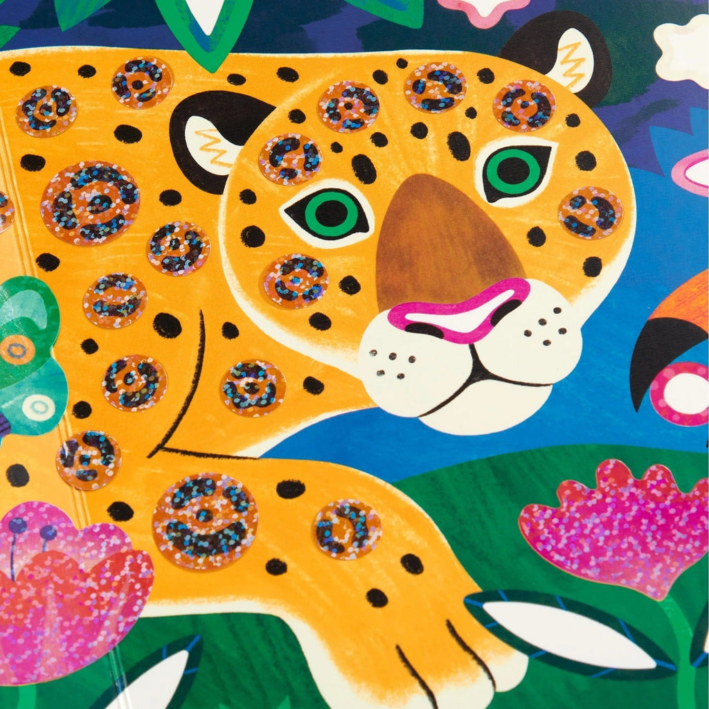 Rainforest Life Sticker Sparkle Poster Activity Kit Chronicle Books - Mudpuppy Toys & Games - Art & Drawing Toys