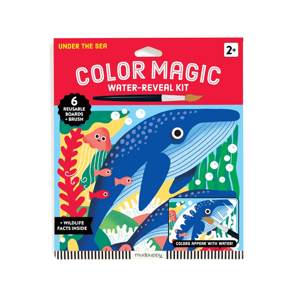 Under The Sea Color Magic Water Reveal Kit Chronicle Books - Mudpuppy Toys & Games - Art & Drawing Toys