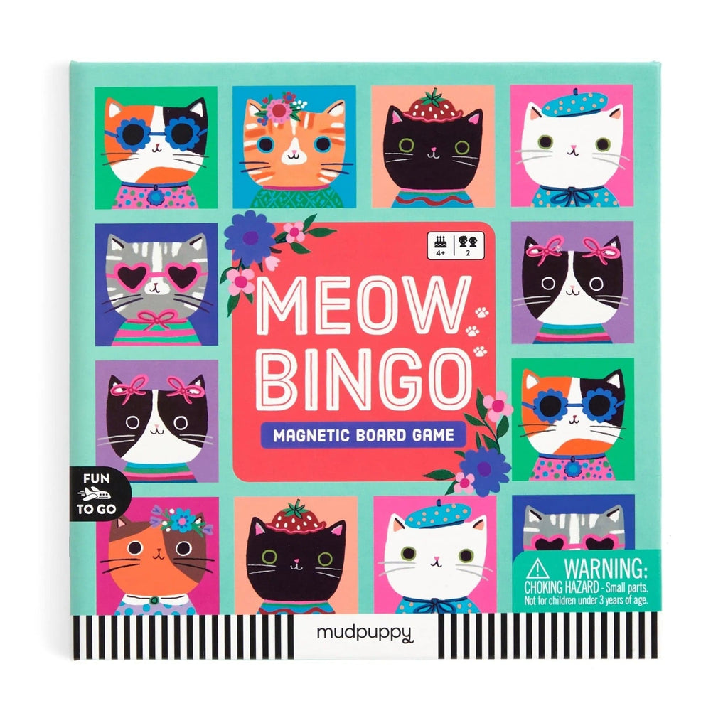 Meow Bingo! Magnetic Board Game Chronicle Books - Mudpuppy Toys & Games - Puzzles & Games - Games
