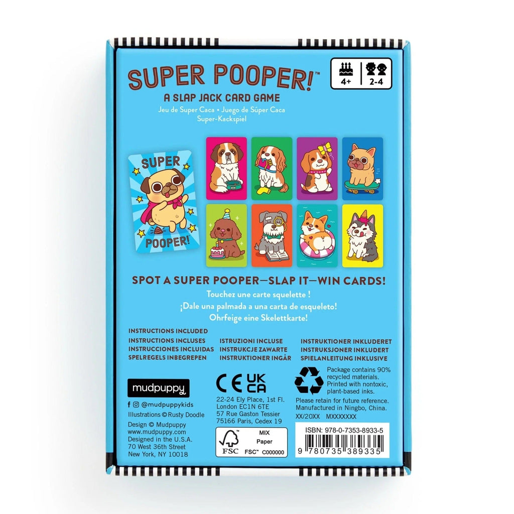 Super Pooper! Card Game Chronicle Books - Mudpuppy Toys & Games - Puzzles & Games - Games