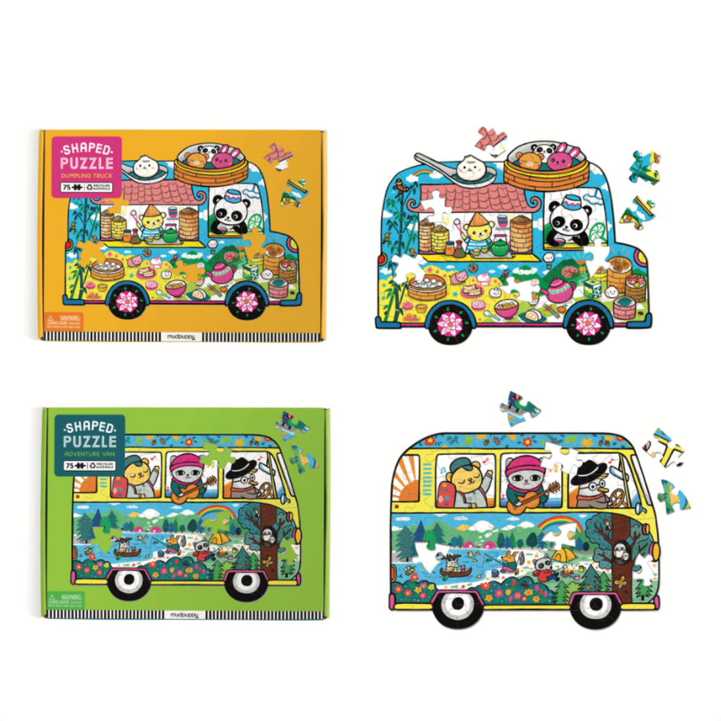 Adventure Van Shaped 75 Piece Puzzle Chronicle Books - Mudpuppy Toys & Games - Puzzles & Games - Jigsaw Puzzles