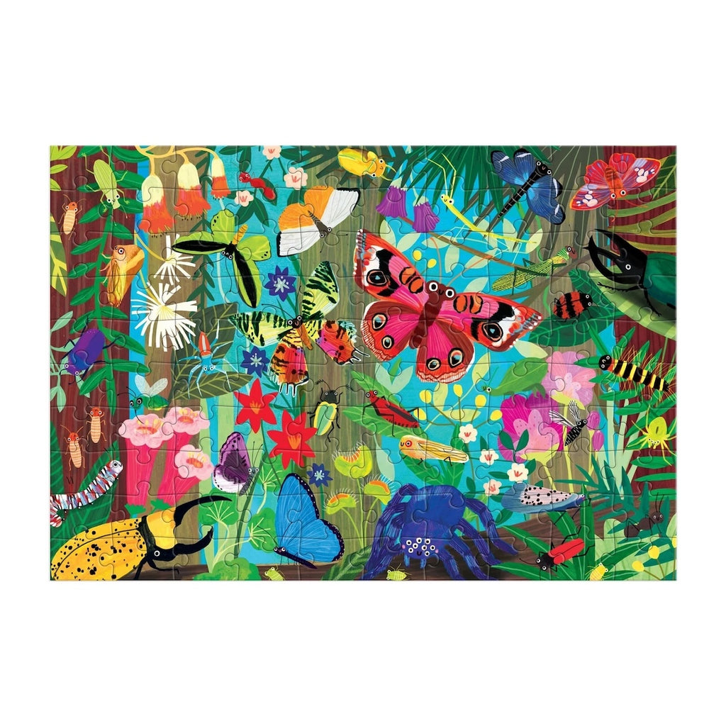 Bugs & Butterflies 100 Piece Jigsaw Puzzle Chronicle Books - Mudpuppy Toys & Games - Puzzles & Games - Jigsaw Puzzles