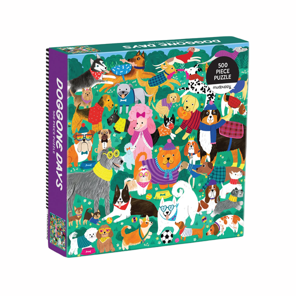 Doggone Days 500 Piece Jigsaw Puzzle Chronicle Books - Mudpuppy Toys & Games - Puzzles & Games - Jigsaw Puzzles