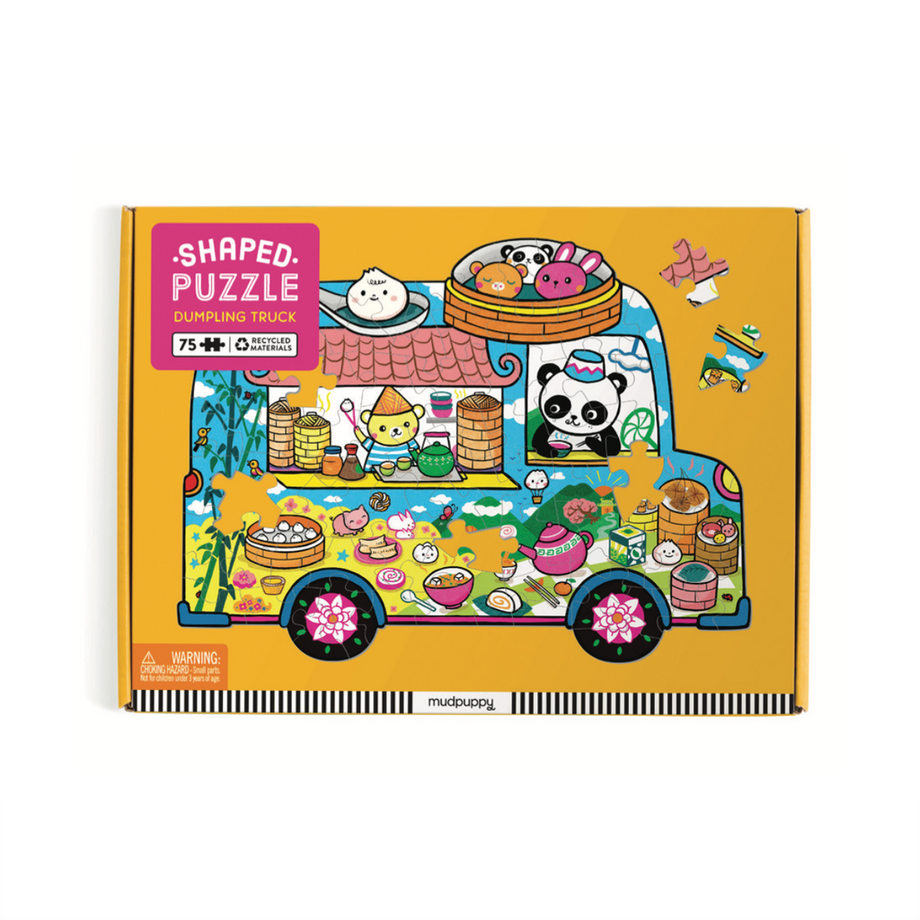 Dumpling Truck Shaped 75 Piece Puzzle Chronicle Books - Mudpuppy Toys & Games - Puzzles & Games - Jigsaw Puzzles