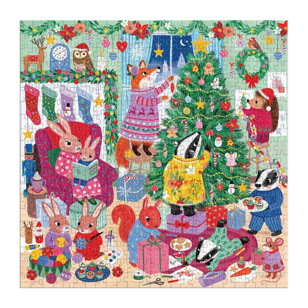 Evergreen Evening Family 500 Piece Jigsaw Puzzle Chronicle Books - Mudpuppy Toys & Games - Puzzles & Games - Jigsaw Puzzles