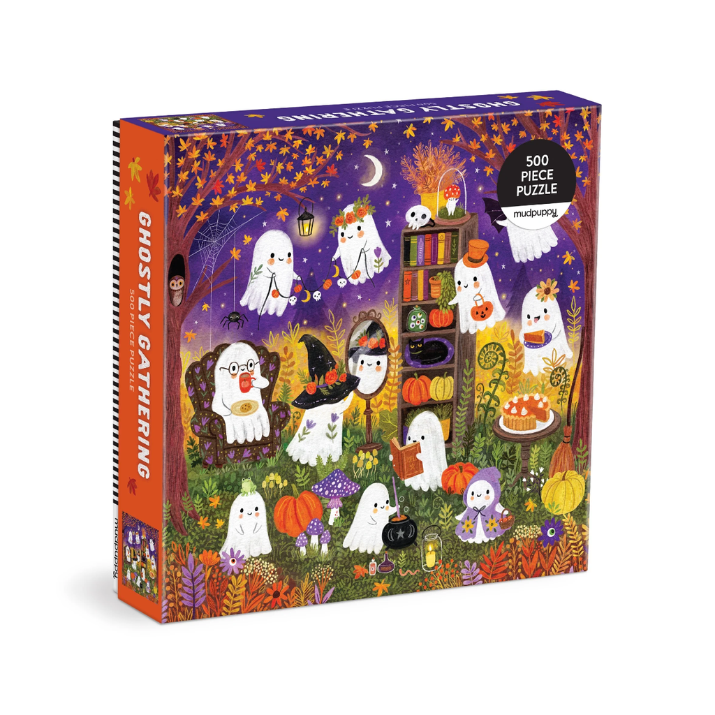 Ghostly Gathering Family 500 Piece Jigsaw Puzzle Chronicle Books - Mudpuppy Toys & Games - Puzzles & Games - Jigsaw Puzzles