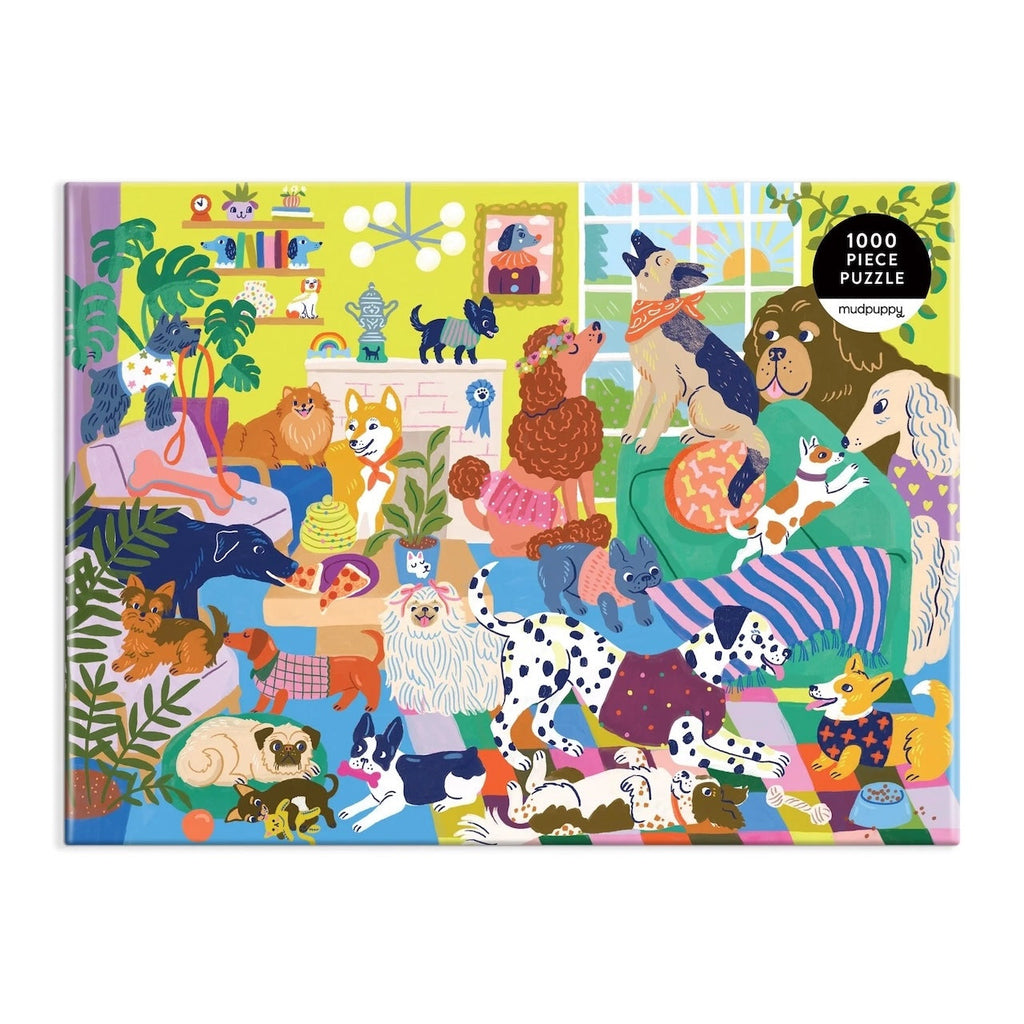 Good Dog Club Family Puzzle 1000 Piece Jigsaw Puzzle Chronicle Books - Mudpuppy Toys & Games - Puzzles & Games - Jigsaw Puzzles
