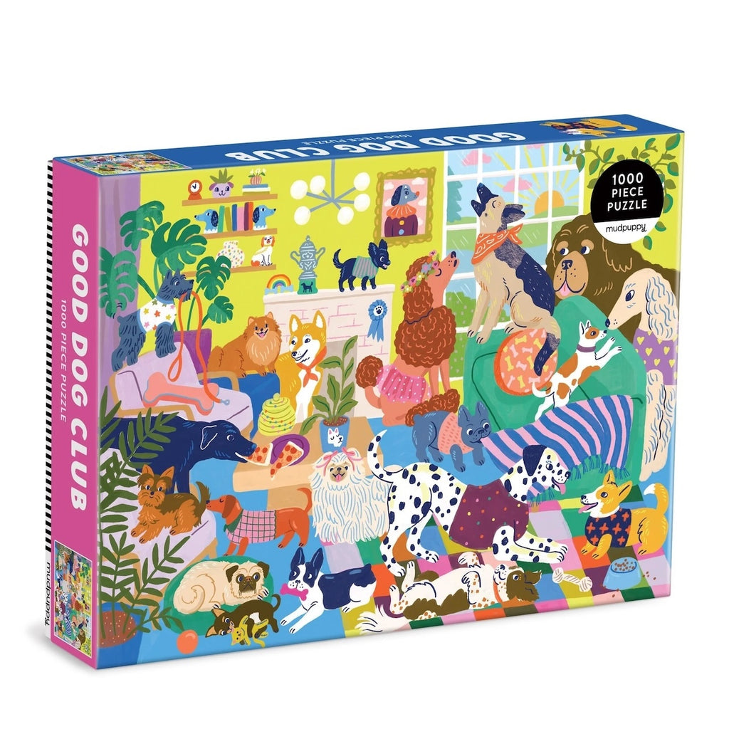 Good Dog Club Family Puzzle 1000 Piece Jigsaw Puzzle Chronicle Books - Mudpuppy Toys & Games - Puzzles & Games - Jigsaw Puzzles