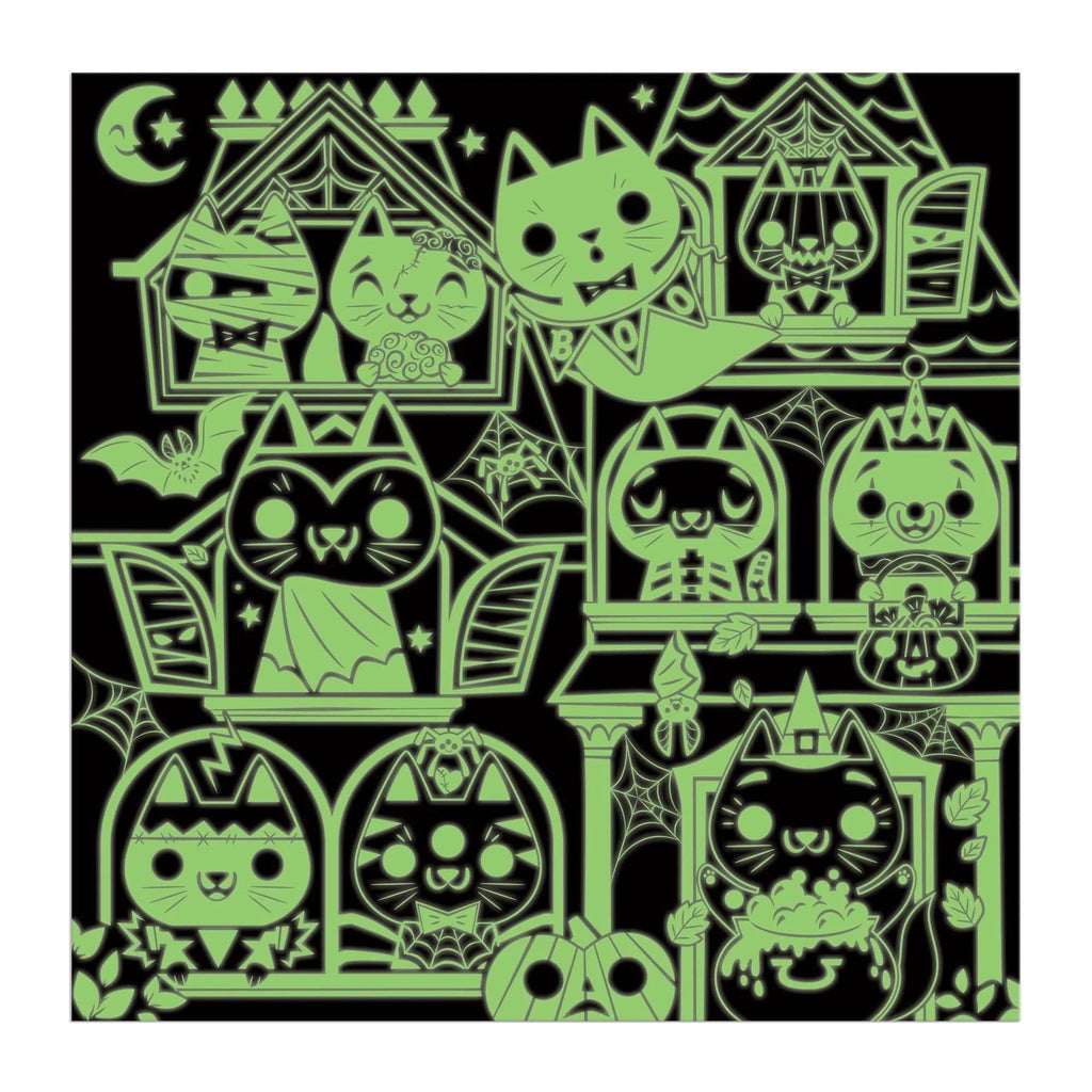 Haunted House Cats Glow in the Dark 300 Piece Jigsaw Puzzle Chronicle Books - Mudpuppy Toys & Games - Puzzles & Games - Jigsaw Puzzles