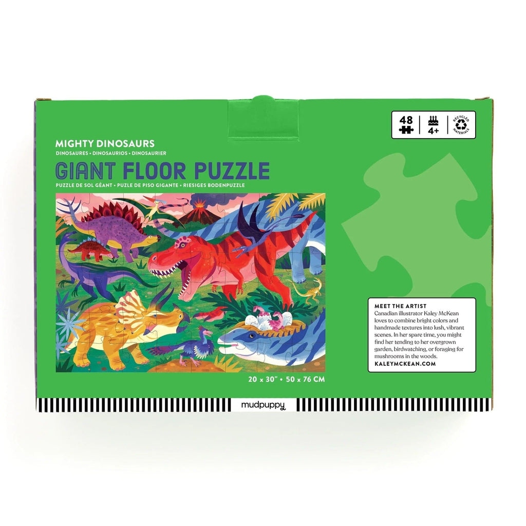 Mighty Dinosaurs Giant Floor 48 Piece Jigsaw Puzzle Chronicle Books - Mudpuppy Toys & Games - Puzzles & Games - Jigsaw Puzzles