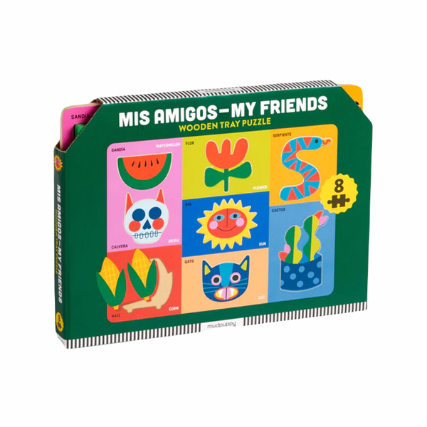 Mis Amigos-My Friends Wooden 8 Piece Puzzle Chronicle Books - Mudpuppy Toys & Games - Puzzles & Games - Jigsaw Puzzles