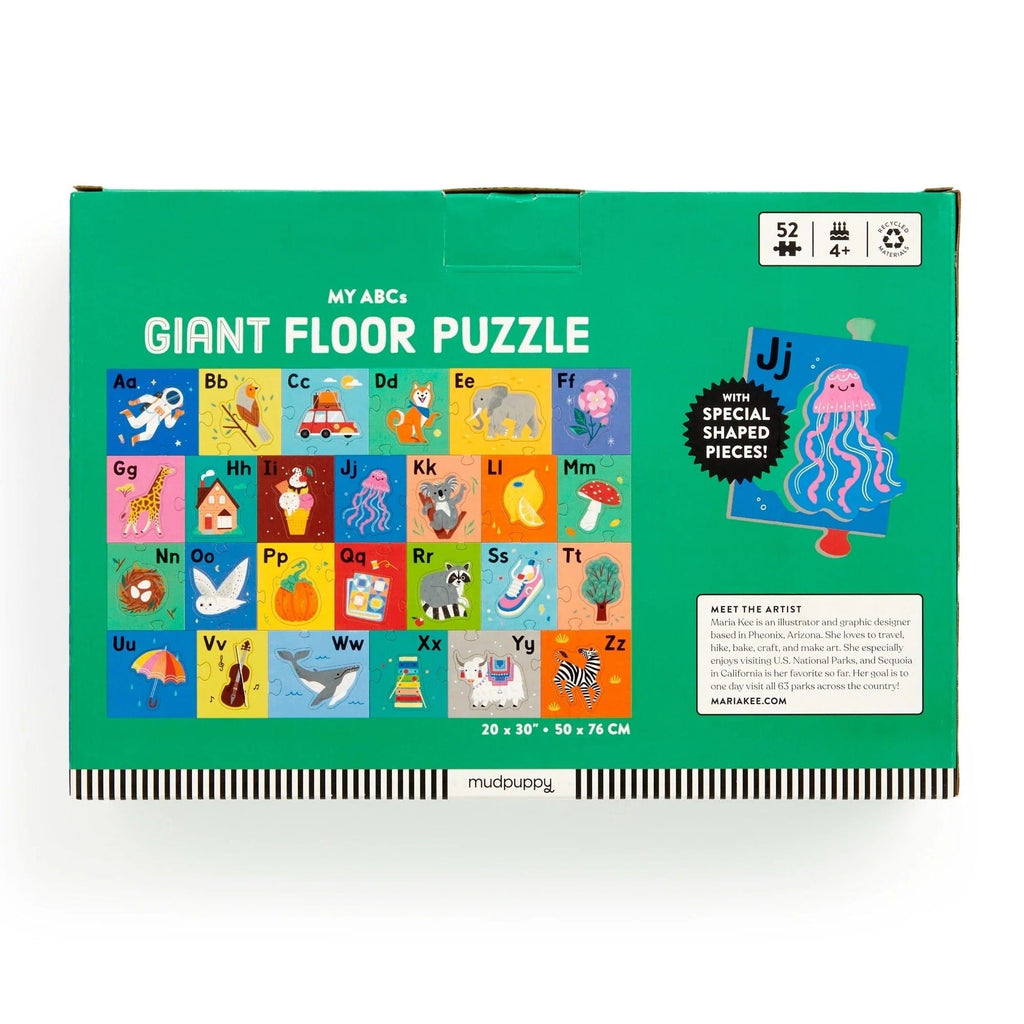 My ABCs Giant Floor 52 Piece Jigsaw Puzzle Chronicle Books - Mudpuppy Toys & Games - Puzzles & Games - Jigsaw Puzzles