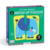 My First Animals Match-Up 2 Piece Jigsaw Puzzles Chronicle Books - Mudpuppy Toys & Games - Puzzles & Games - Jigsaw Puzzles