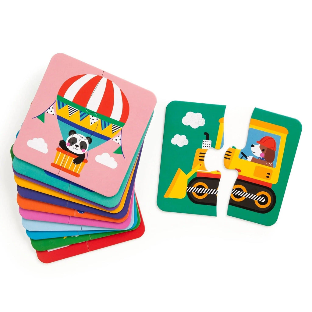 My First Vehicles Match-Up 2 Piece Jigsaw Puzzles Chronicle Books - Mudpuppy Toys & Games - Puzzles & Games - Jigsaw Puzzles