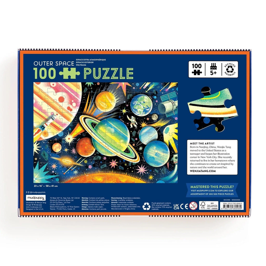 Outer Space 100 Piece Jigsaw Puzzle Chronicle Books - Mudpuppy Toys & Games - Puzzles & Games - Jigsaw Puzzles