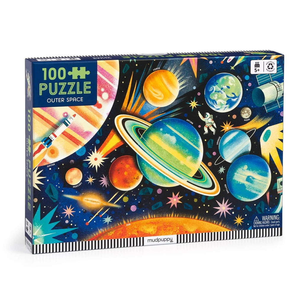 Outer Space 100 Piece Jigsaw Puzzle Chronicle Books - Mudpuppy Toys & Games - Puzzles & Games - Jigsaw Puzzles
