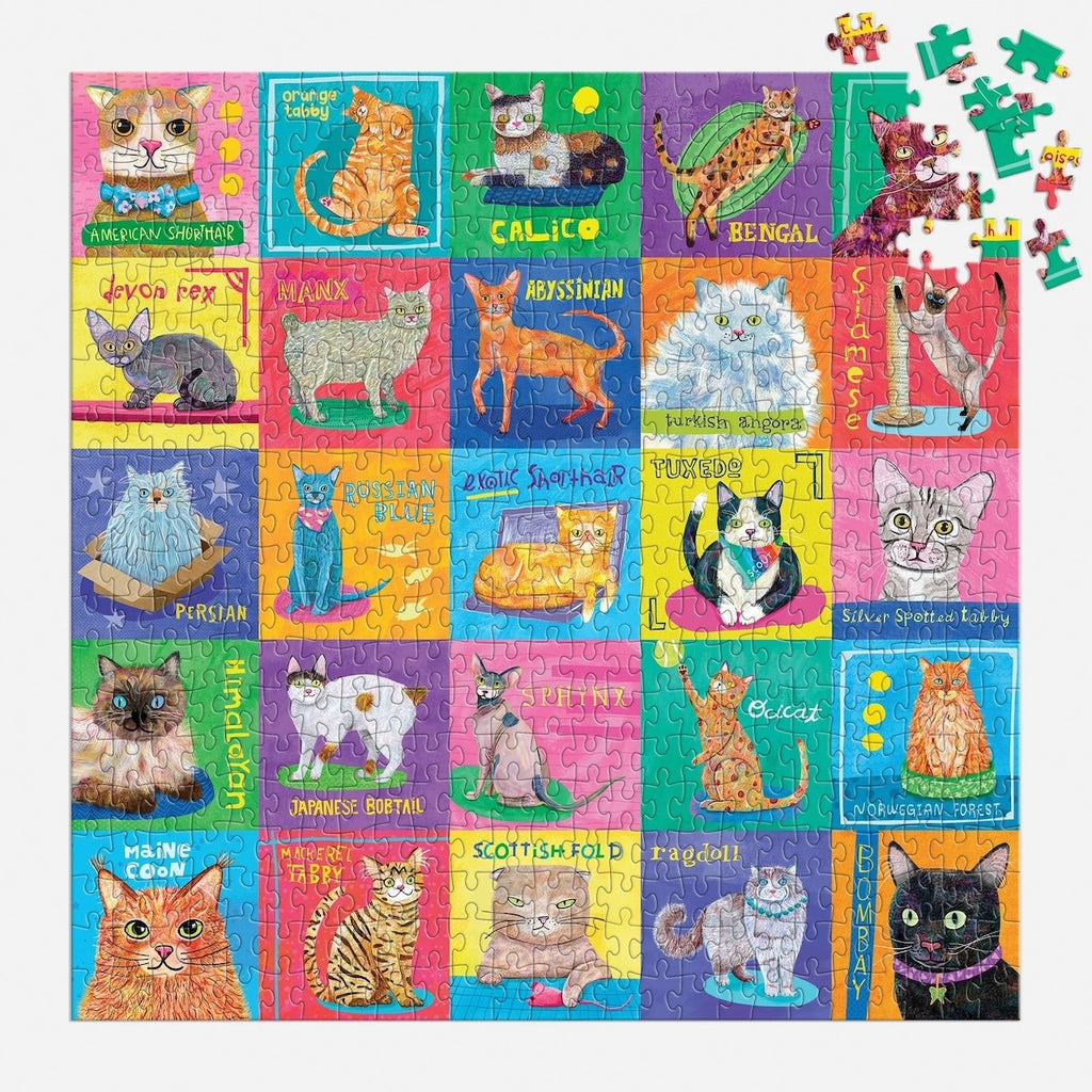 Purr-fect Portraits Family Puzzle 500 Piece Jigsaw Puzzle Chronicle Books - Mudpuppy Toys & Games - Puzzles & Games - Jigsaw Puzzles